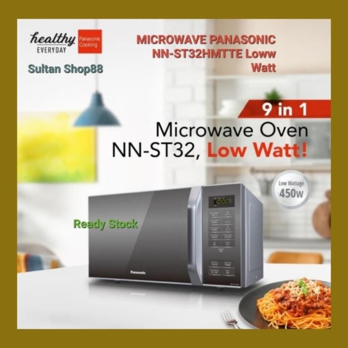 TERBARU - Panasonic Microwave Oven NN-ST32HMTTE Low Watt l Microwave Panasonic