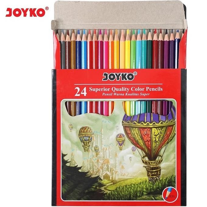 

Terlaris Pensil Warna Joyko Panjang CP-101 - 24 Warna Color Pencil CP101 .,