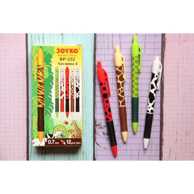 

Best! Pulpen Joyko savanna 4 BP-232 HITAM ( Per lusin )