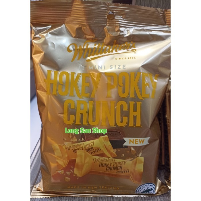 

Whittakers Chocolate Hokey Pokey Crunch Isi 12 mini size180 gr -coklat