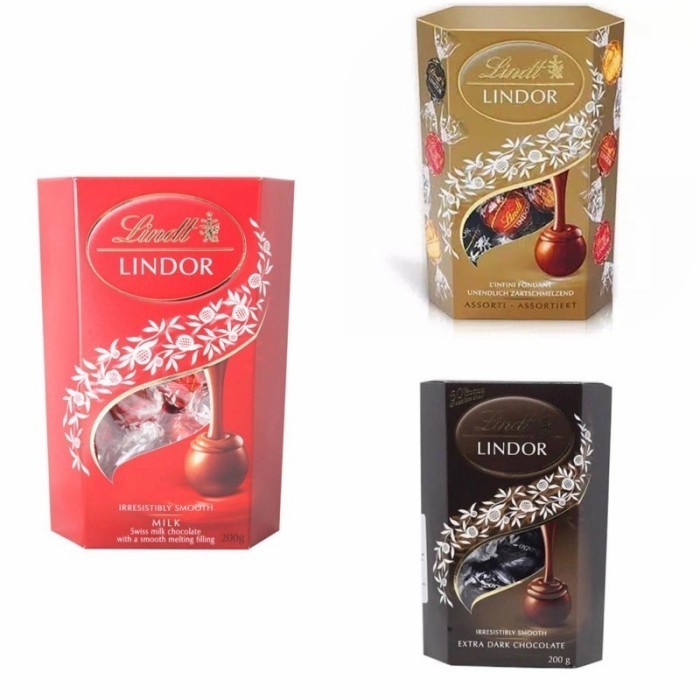 

Lindt Lindor Cornet Box Chocolate 200Gr import Swiss ORIGINAL