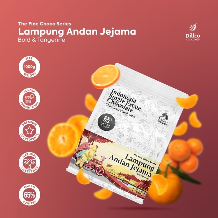 

Dillco Fine Choco Series LAMPUNG ANDAN JEJAMA 1 Kilogram