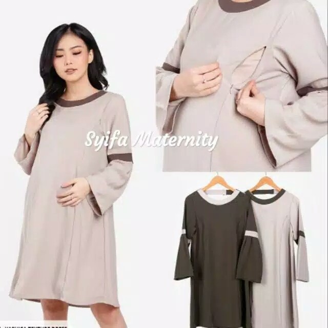 Manchu Baju Ibu Hamil Dan Menyusui- Baju Bagus Tunik Menyusui Syifa Maternity