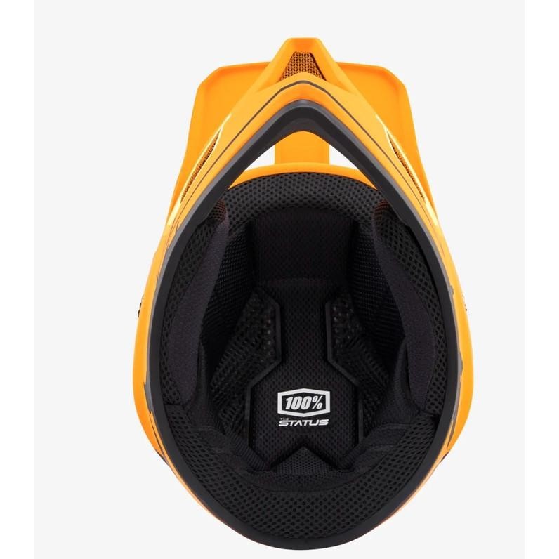 Helmet 100% Status Topenga Orange / Helm Mtb Dh Fullface