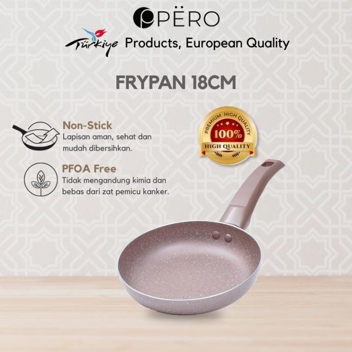 Pero Fry Pan Granite 18cm / Wajan Penggorengan Anti Lengket