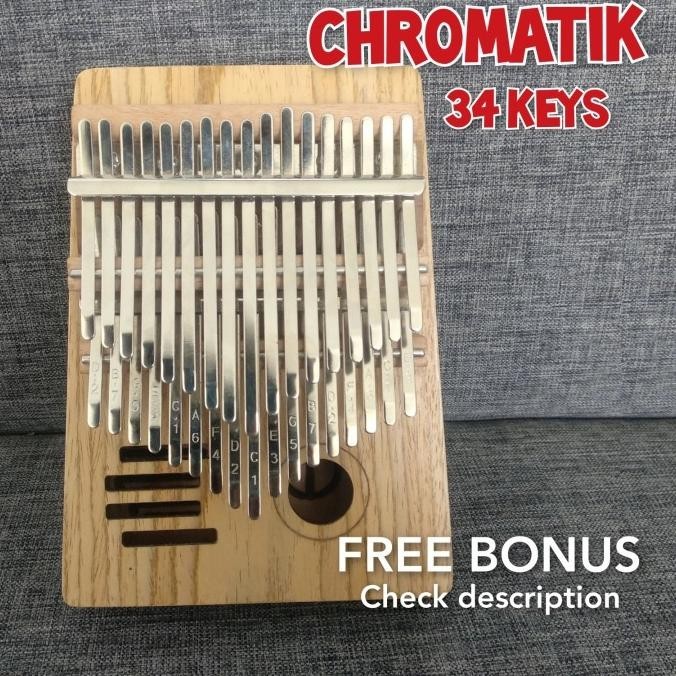 kalimba kromatik 34 keys,kalimba double keys,kalimba chromatik