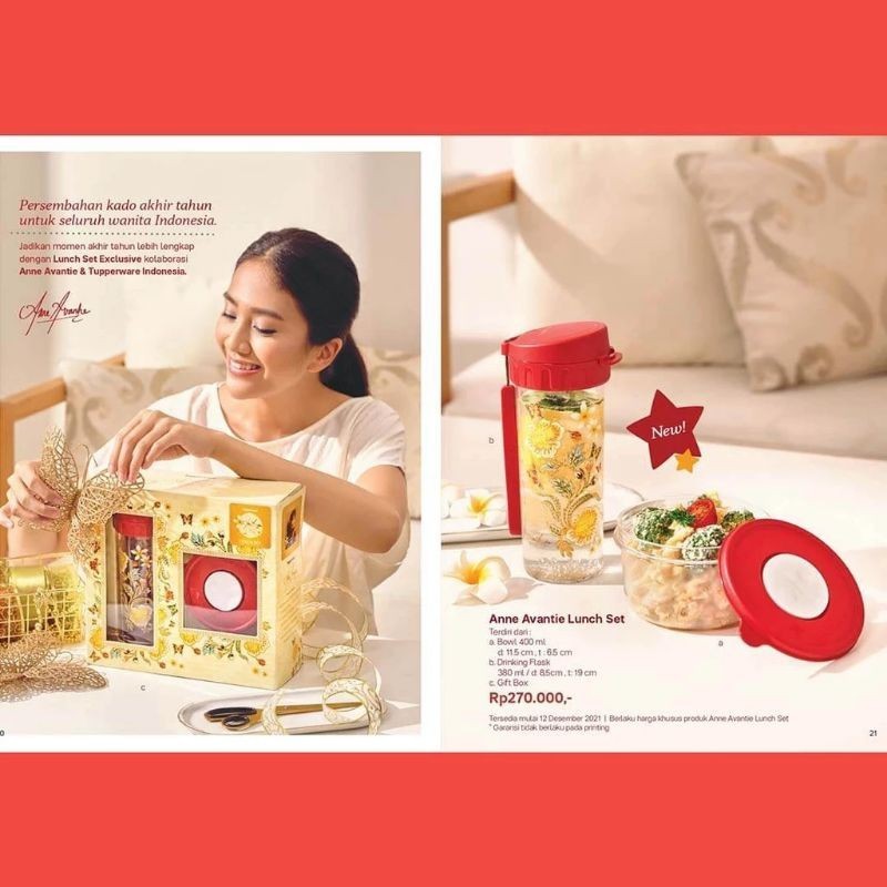 TUPPERWARE Anne Avantie Canister / Melamine Server