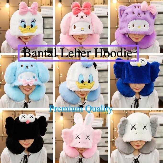 BANTAL LEHER HOODIE KARAKTER DISNEY MELODY Lucu U-Shaped Travel