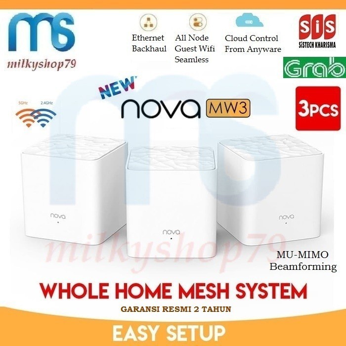 TENDA NOVA MW3 (ISI 3) - TENDA MW3 WHOLE HOME MESH WIFI SYSTEM