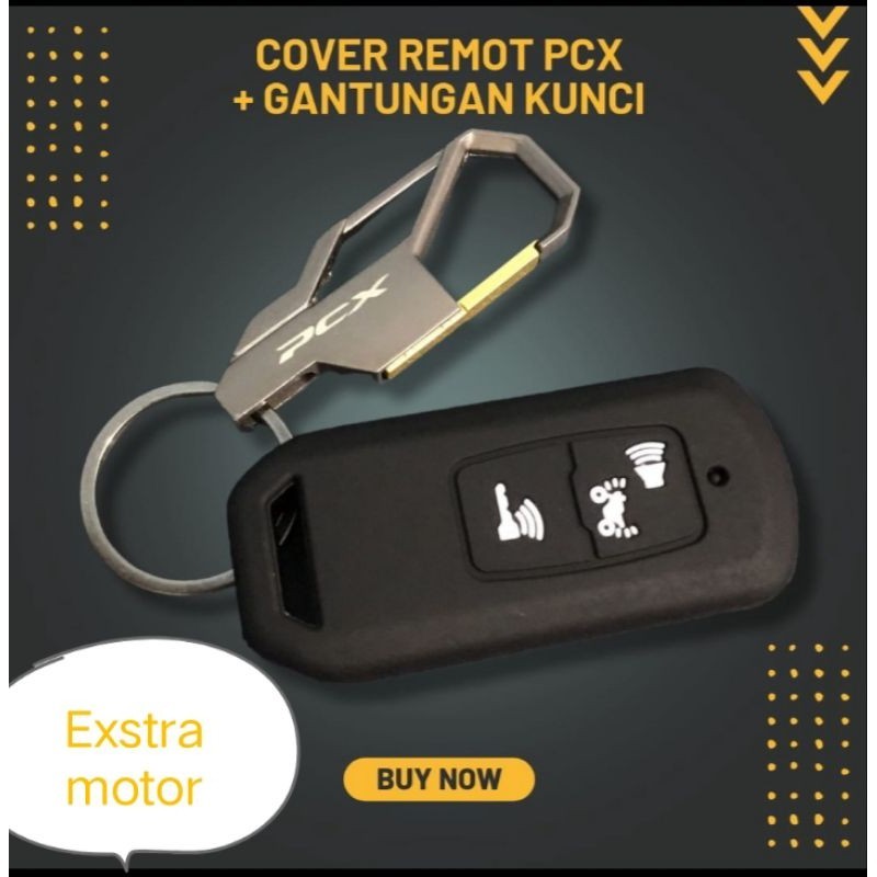 Cover Remot Pcx 160 + Gantungan Kunci Pcx 160 Bahan Stainless Premium