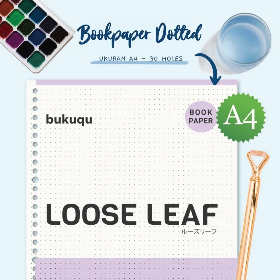Spesial Discount A4 Bookpaper Loose leaf DOTTED by Bukuqu