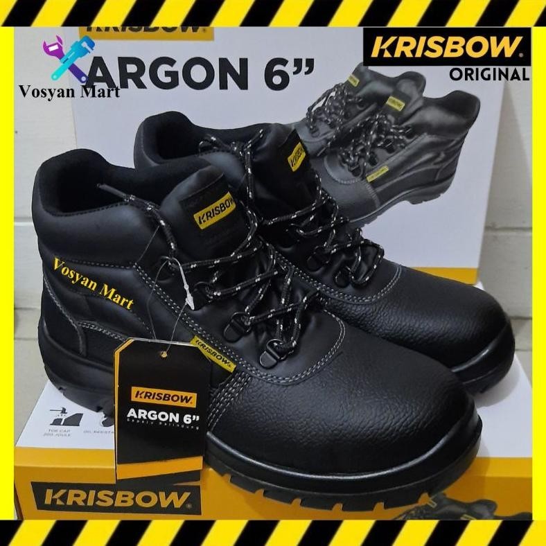 Sepatu Pria Kami Mencerminkan Karakter Anda Sepatu Safety Krisbow ARGON 6" || Safety Shoes Krisbow A