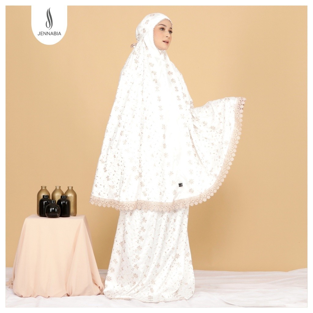 [SYAR'I MINERV] JENNABIA - Mukena Dewasa Premium Mewah Sutra Milo Prada Jumbo