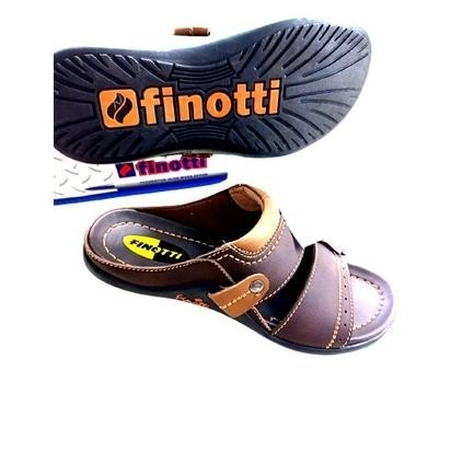 Temukan Sepatu Pria Terbaik Kami FINOTTI Sandal kulit pria synthetic premium BPZ Finotti Original ||