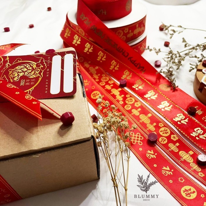 

Pita Imlek Edisi Chinese New Year Cny Ribbon Gong Xi Fa Cai Pita 093