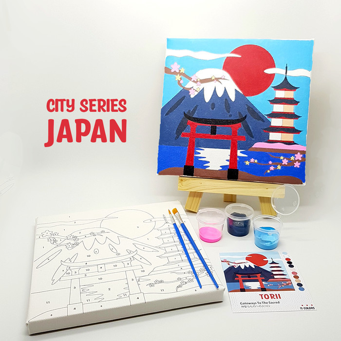 

Terjangkau Torii Japan - Paint By Number 11 Color[City Series]Painting Kit