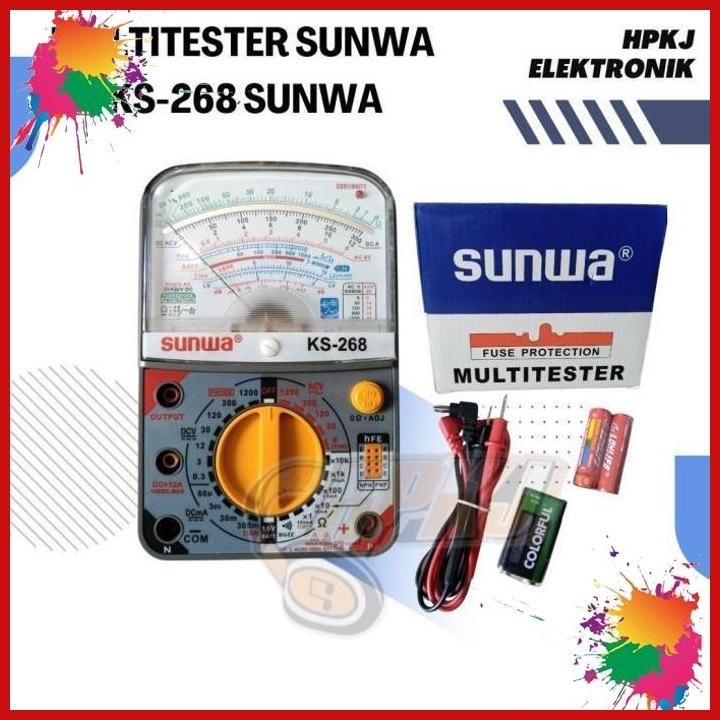 multitester analog sunwa ks-268 avometer multimeter ks 268 sunwa (kwj)