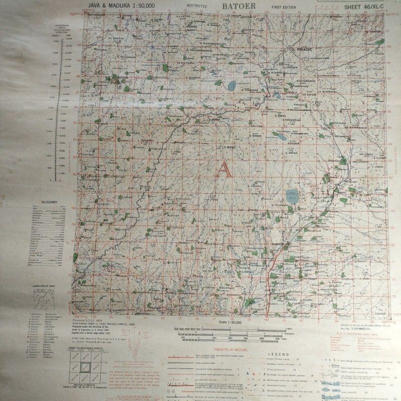 Peta Langka Wilayah Banjarnegara Tahun 1940s