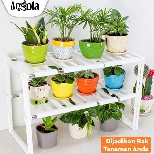 Angola Rak Dapur E14 Rak Panci Tempat Bumbu Bawah Meja Dapur Wastafel legaza