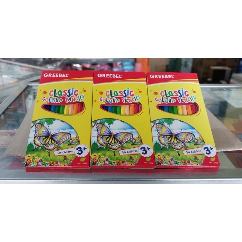 

PULAS / PENCIL WARNA GREEBLE CLASIC COLOUR 12 WARNA PANJANG & PENDEK
