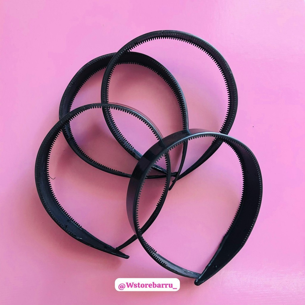 "Wstore Barru" Bando polos doff medium import pria dan wanita full hitam