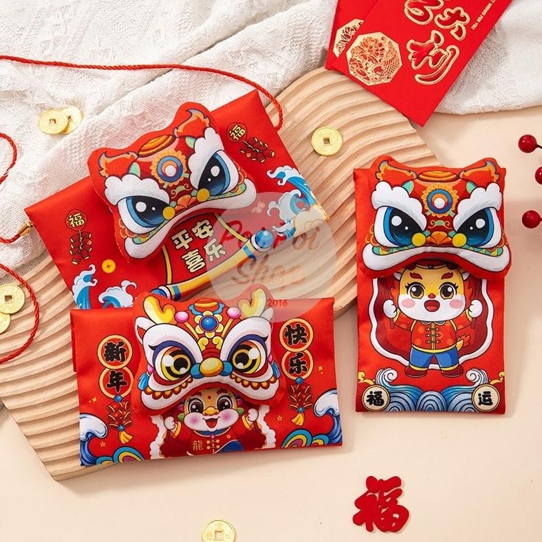 

Diskon Ekstra" Tas Kain Naga Bunyi 2024 Dompet Angpao Dragon Tas Sempelang Red Pocket Hampers Imlek Sovenir Murah ||