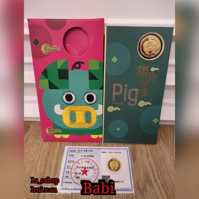 

New Hadiah Angpao 12 Shio / Kado / Souvenir Imlek Angpao Koin Emas 12 Sio Terbaik