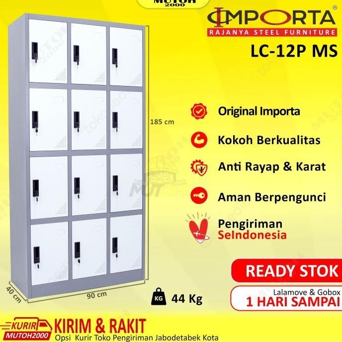 

Importa Lc-12P Bt Ms Loker Besi 12 Pintu Locker 12 Pintu Full Plat Pengiriman Cepat