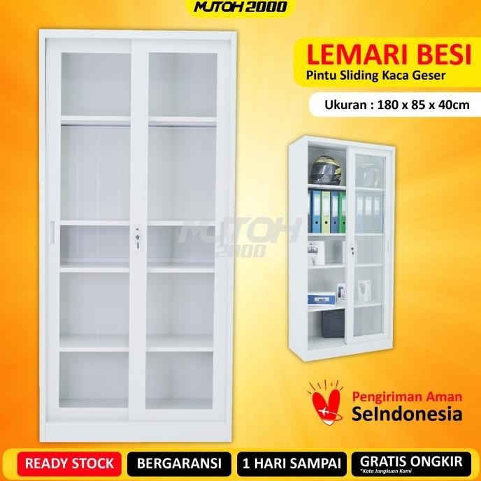 

Big Sale Lemari Arsip Lemari Besi Filling Cabinet Pintu Sliding Kaca 108 Stok Terbatas