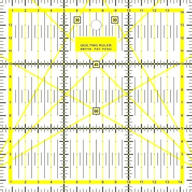 

NEW PROMO Penggaris Jahit - Quilting Ruler AC 15 - Penggaris Pola - Penggaris Bahan 15 x 15 CM