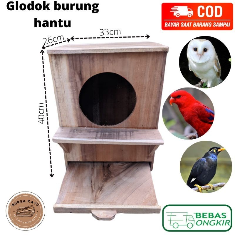 PROMO KANDANG Glodok Rumah burung hantu, Nuri, Beo dll