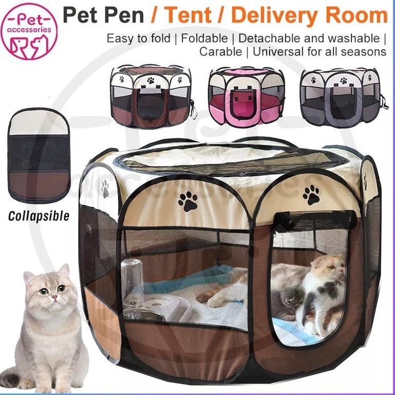 PROMO KANDANG KANDANG KUCING LIPAT / TENDA KANDANG HEWAN LIPAT