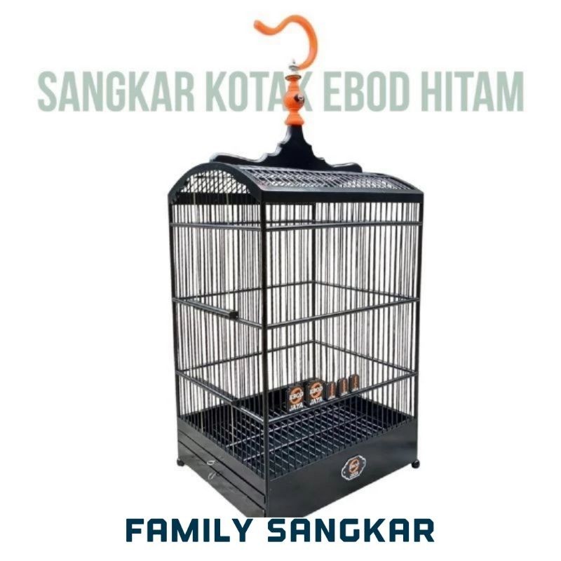 PROMO KANDANG SANGKAR KANDANG KOTAK EBOD HITAM COKLAT MERAH TOSCA NO 1 2 3 - FAMILY SANGKAR