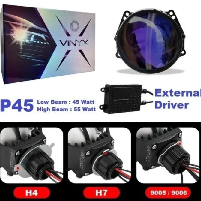 Lensa Lampu LED Projector Projie BILED 3 Inchi Motor Mobil Vinyx P35