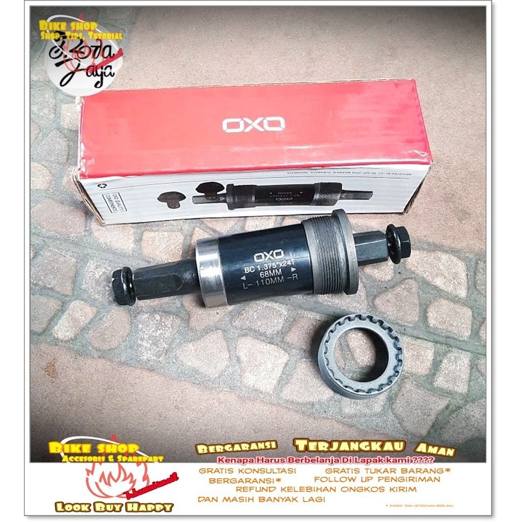 AS gear sepeda MTB BEARING  AS BB GIR BEARING MODEL KOTAK OXO 110mm Sepeda MTB BMX