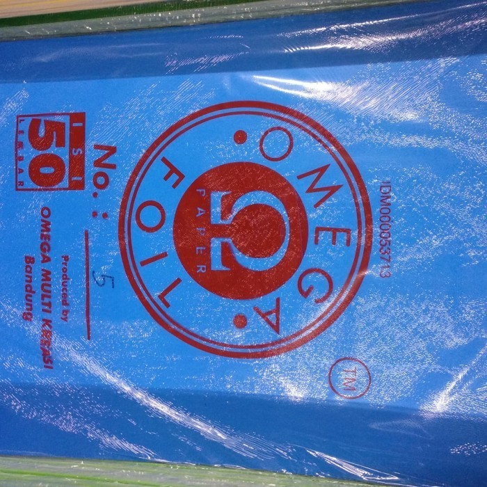 

HRG DISKON kertas cover omega / kover omega / kertas omega foil / karton omega