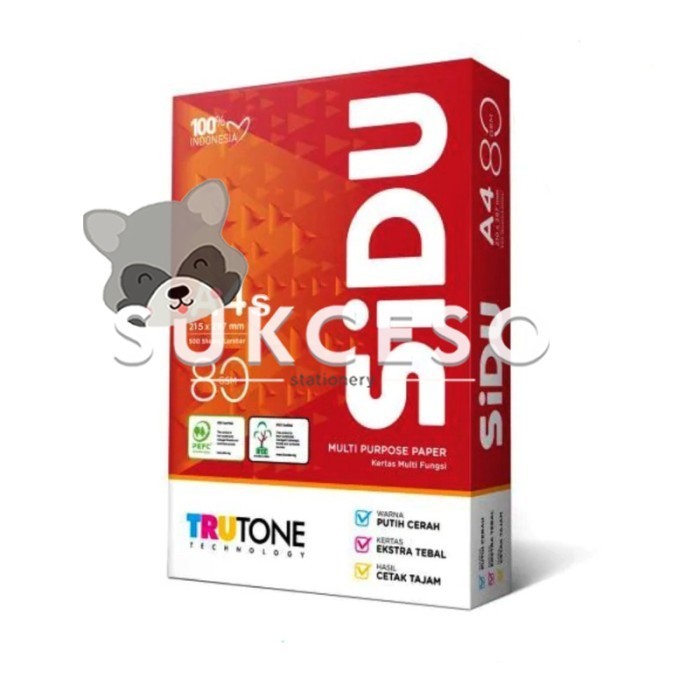 

HARGA DISKON SIDU Sinar Dunia A4S Kertas HVS Print Fotocopy 80gr/gsm Berkualitas