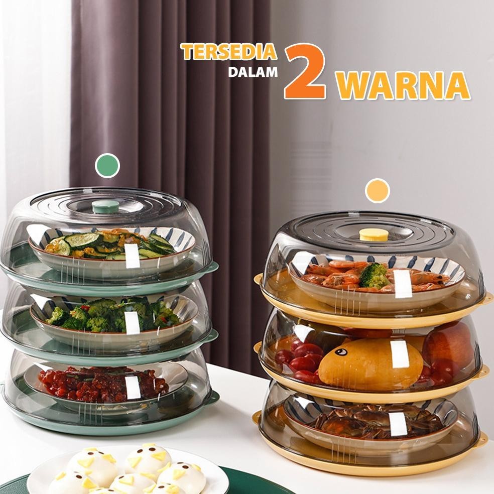 Free Ongkir Hugo Rak Makanan Tempat Makanan Susun Wadah Penutup Makanan Tudung Saji 3 Susun Premium