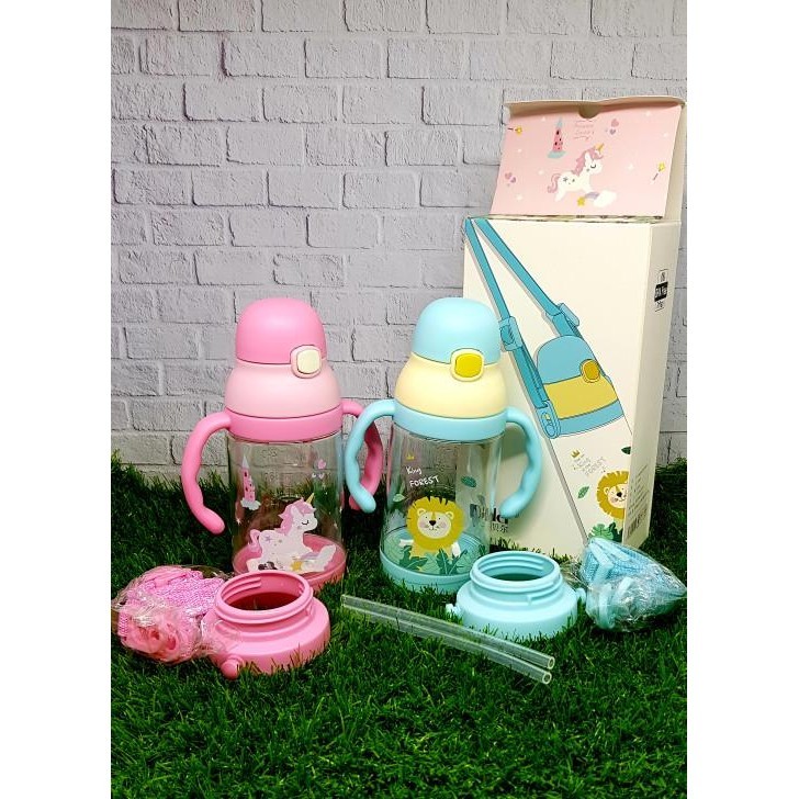 

Botol air minum anak diller tritan 100% BPA FREE Dual Handle