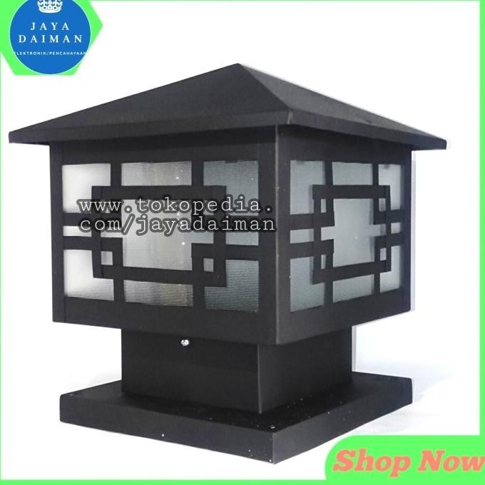 Kap Lampu pilar pagar Besar /Lampu hias terlarisss