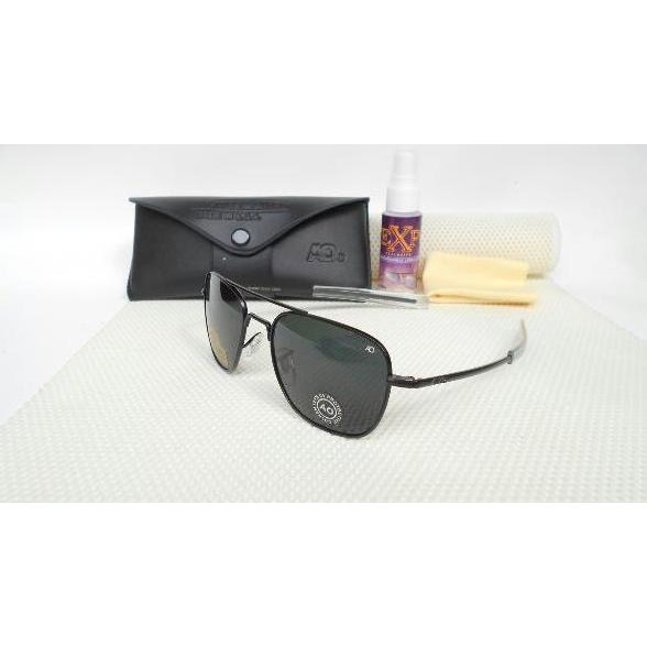 New Kacamata Sunglass American Optical Ao Pilot Skymaster (Hitam) Original