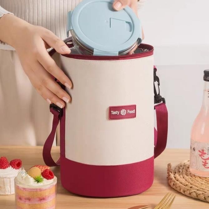 Rhs Opiobags Lunchbag Tas Bekal / Tas Bekal Rantang 3 Susun / Lcb 23