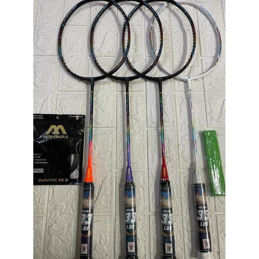 Raket Badminton POWER MAX POWERMAX T-FORCE POWER HEAD HEAVY KUAT 33LBS