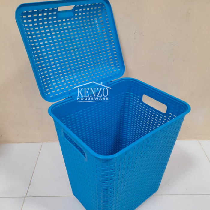 Laundry Murah Keranjang Baju Kotor Plastik / Keranjang Laundry Plastik Tutup B