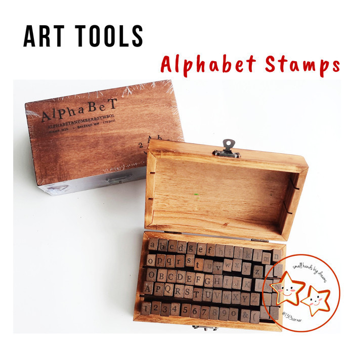 

HOT PROMO Cap Huruf A sampai z (Alphabet Stamp Set, lower_uppercase)