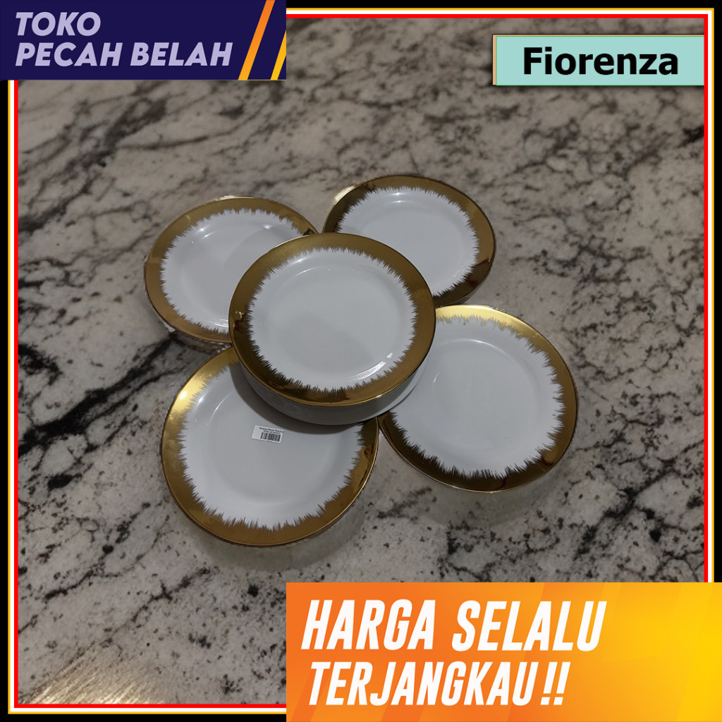 Fiorenza - Piring Makan Keramik 6 pcs 10.5 inch LG-DP10.5 Fiorenza