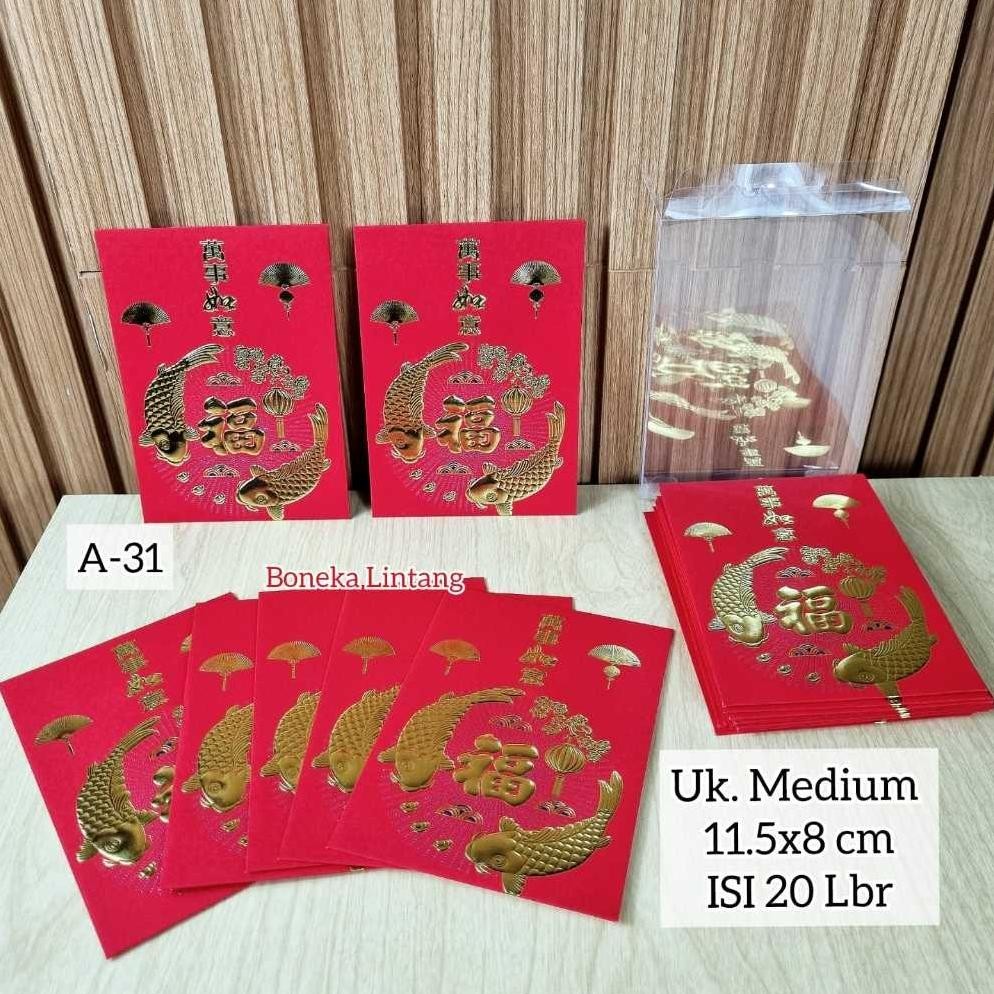 

Bisa Cod Angpao Imlek Isi 20 Lembar Box Mika - Ampao Imlek Shio Naga 2024 - Angpao Merah Imlek Promo