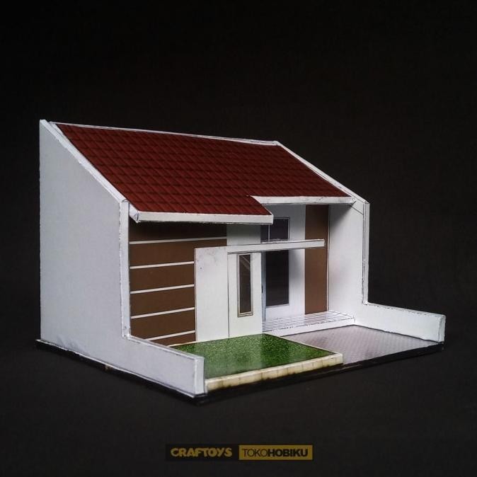 Diorama Diecast - Miniatur Rumah Modern Minimalis | Tokonisaya