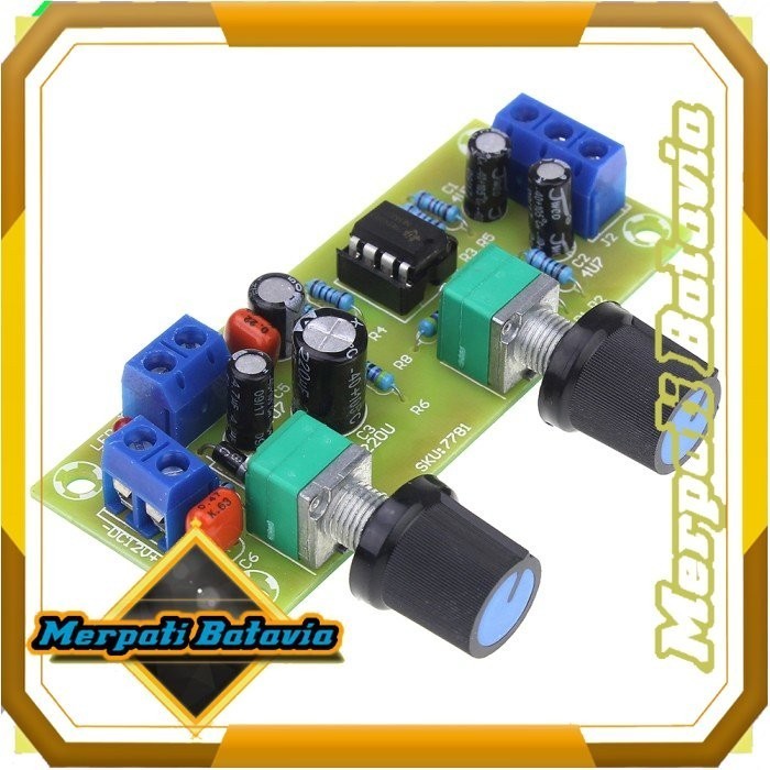 MODUL BASS LOW PASS FILTER SUBWOOFER PREAMP BOARD NE5532 KIT 12 VOLT