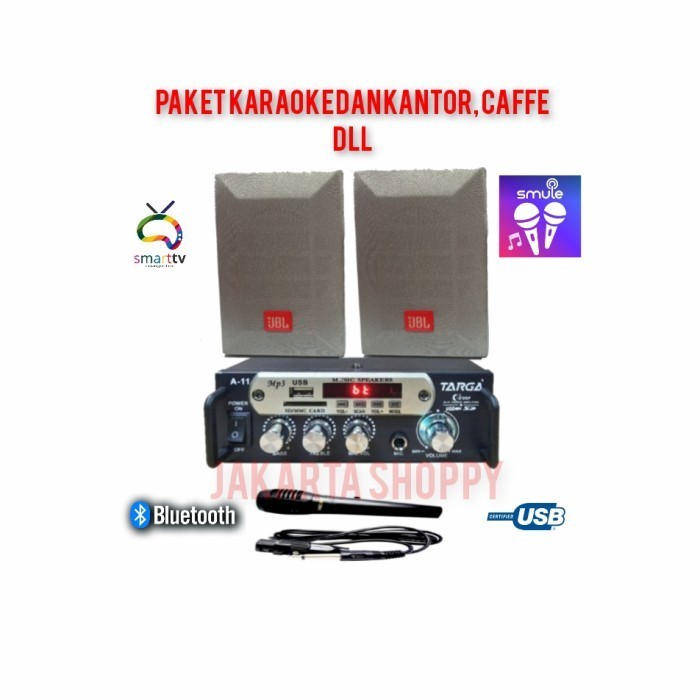 KARAOKE SET / AMPLI MINI BLUETOOTH / SPEAKER 4 INCH KARAOKE HOME